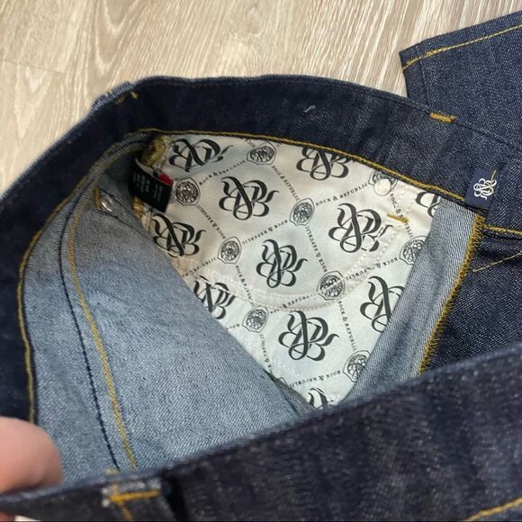 Rock & Republic Navy Blue Low Rise Ankle crop Jeans - Picture 9 of 13